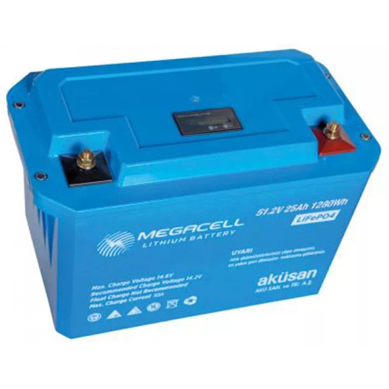 51,2V 25Ah LİTYUM LİFEPO4 - ABS Standart