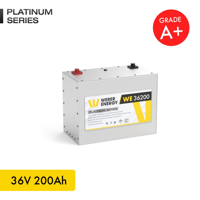 200 Ah |36V LiFePO4 Lityum Demir Fosfat Batarya/Akü – Bluetooth/Wifi