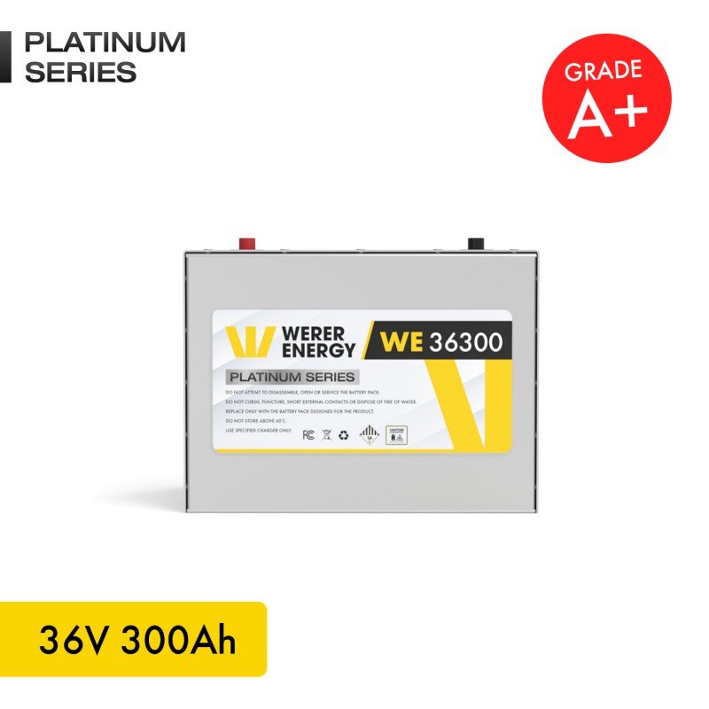 300 Ah |36V LiFePO4 Lityum Demir Fosfat Batarya/Akü – Bluetooth/Wifi