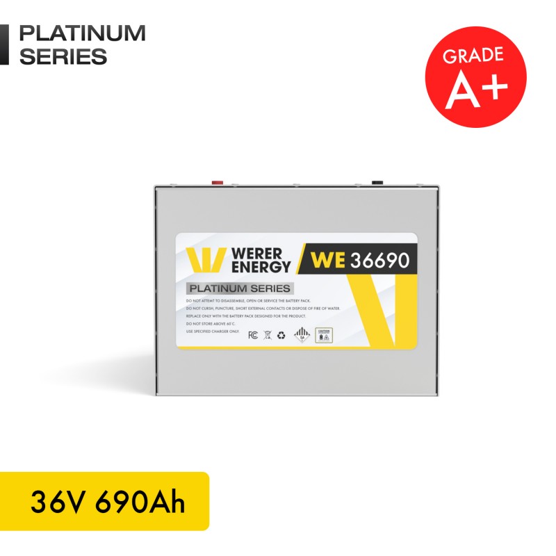 690 Ah |36V LiFePO4 Lityum Demir Fosfat Batarya/Akü – Bluetooth/Wifi