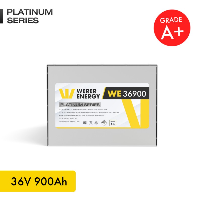 900 Ah |36V LiFePO4 Lityum Demir Fosfat Batarya/Akü – Bluetooth/Wifi