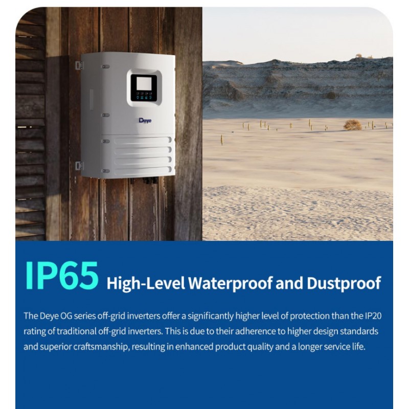 DEYE 6KW Tam Sinüs Akıllı Off-Grid 48V (IP65)