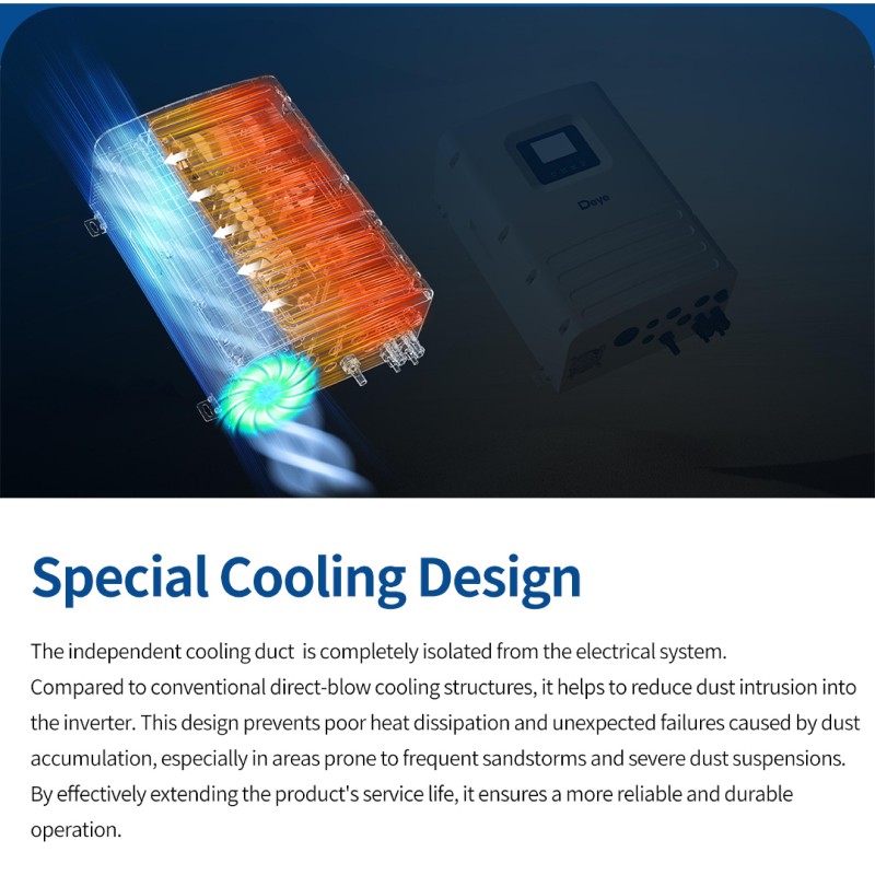 DEYE 6KW Tam Sinüs Akıllı Off-Grid 48V (IP65)