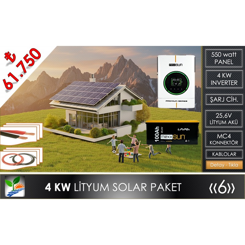 4 KW LİTYUM PAKET | PKT6
