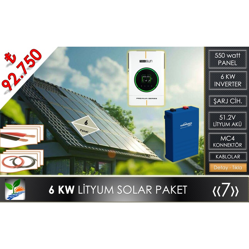 6 KW LİTYUM PAKET | PKT7